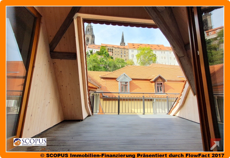 Dachterrasse mit Blick zur Albrechtsburg
