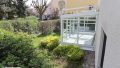 Blick auf den Wintergarten-Garten