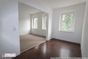 Esszimmer - Blick ins Wohnzimmer